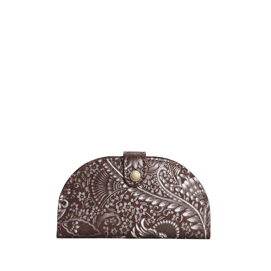 Sepia | Semicircle bifold wallet with snap closure