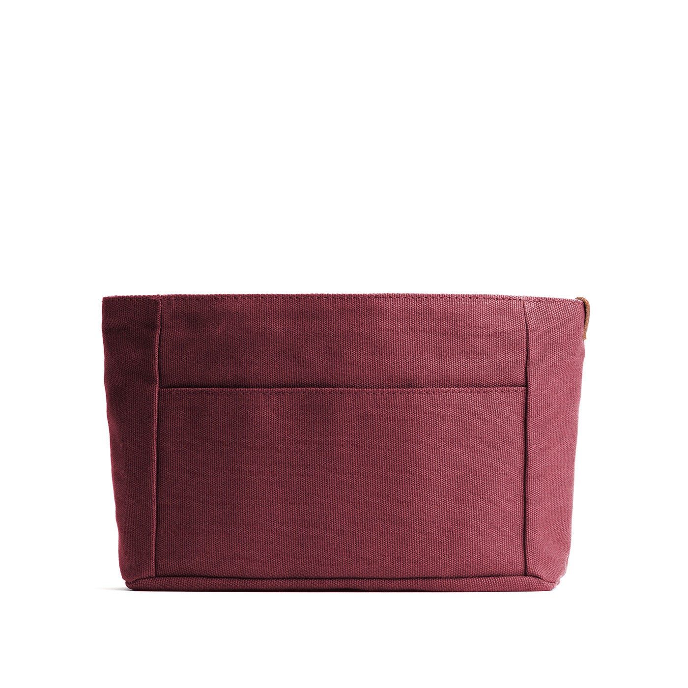 Maroon*Zipper*Small | Small canvas bag insert for organization