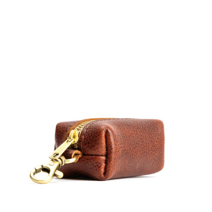 All Color: Nutmeg | Leather small keychain pouch