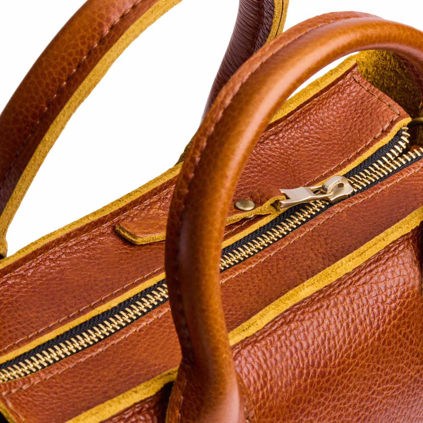 Sienna*ANY*Zipper | Petite tote purse with structured leather handles and crossbody strap