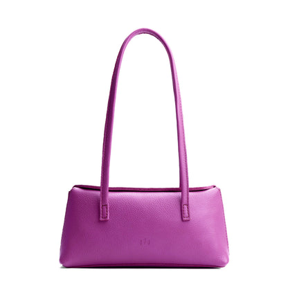 Cattleya | Leather bowler bag with magnetic closure