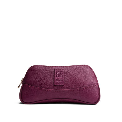 Potion | Handmade leather makeup bag pouch with top zipper
