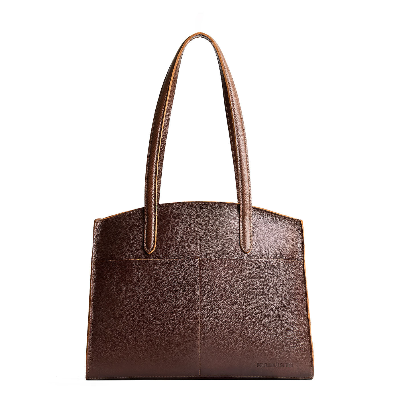 Coldbrew*Large | Leather tote bag with handles, adjustable crossbody strap, zipper top, and two back pockets