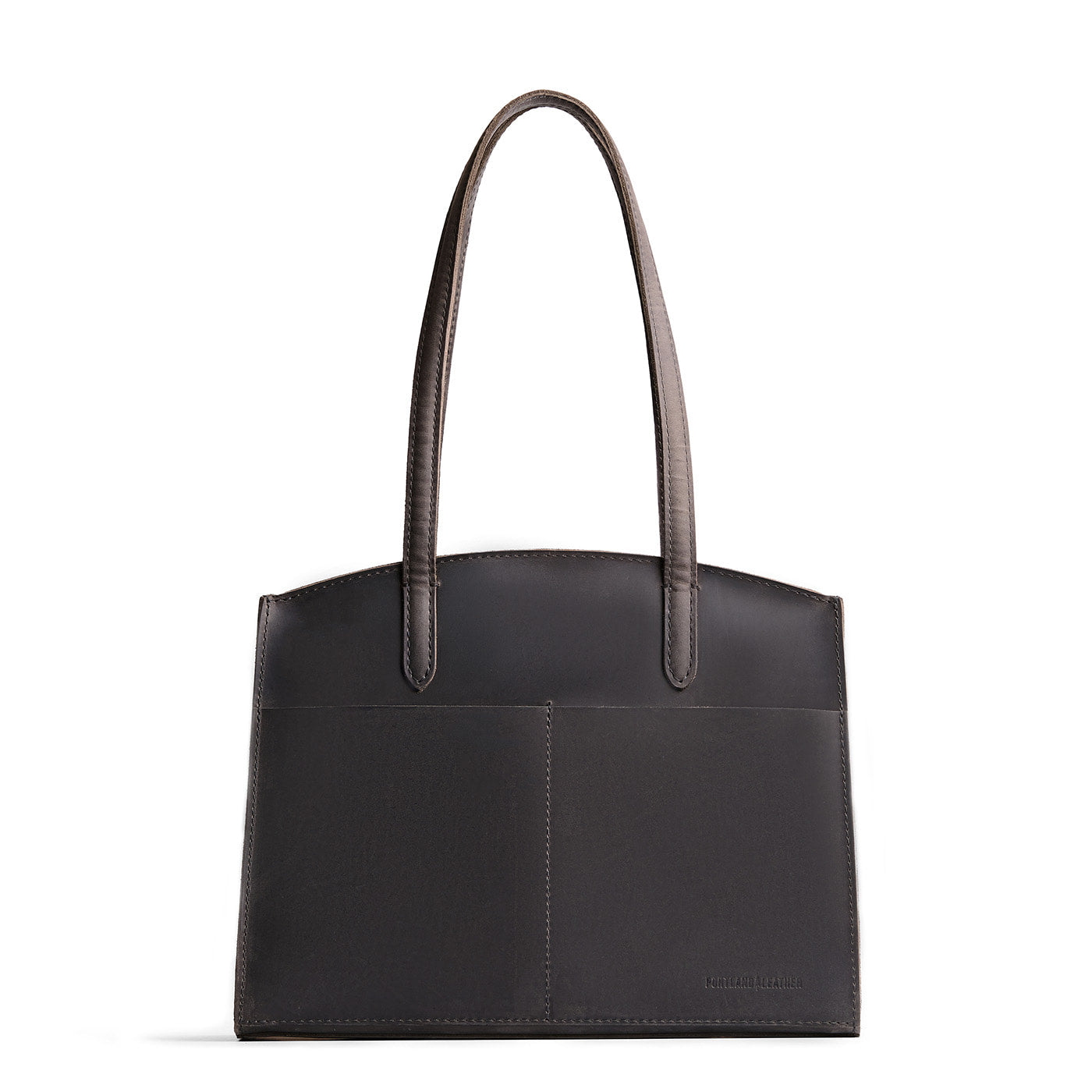 Full Moon*Large | Leather tote bag with handles, adjustable crossbody strap, zipper top, and two back pockets