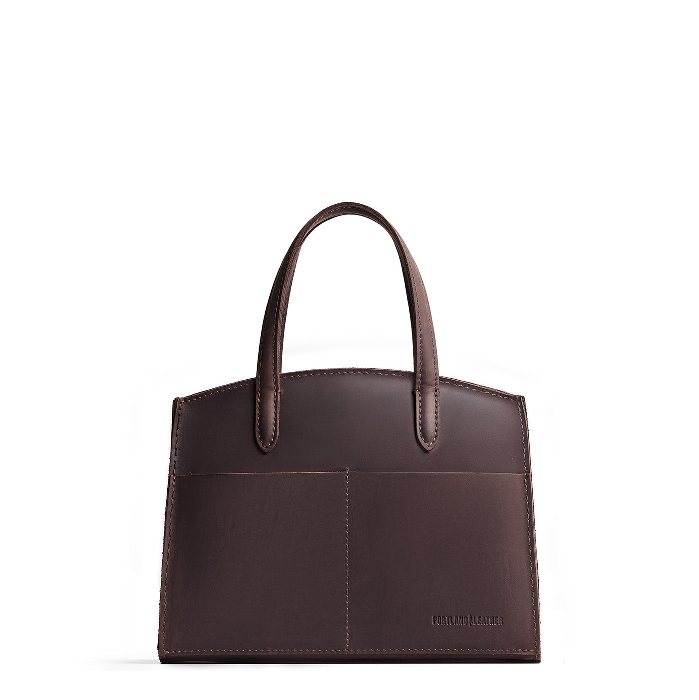 Moose*Medium | Leather tote bag with handles, adjustable crossbody strap, zipper top, and two back pockets