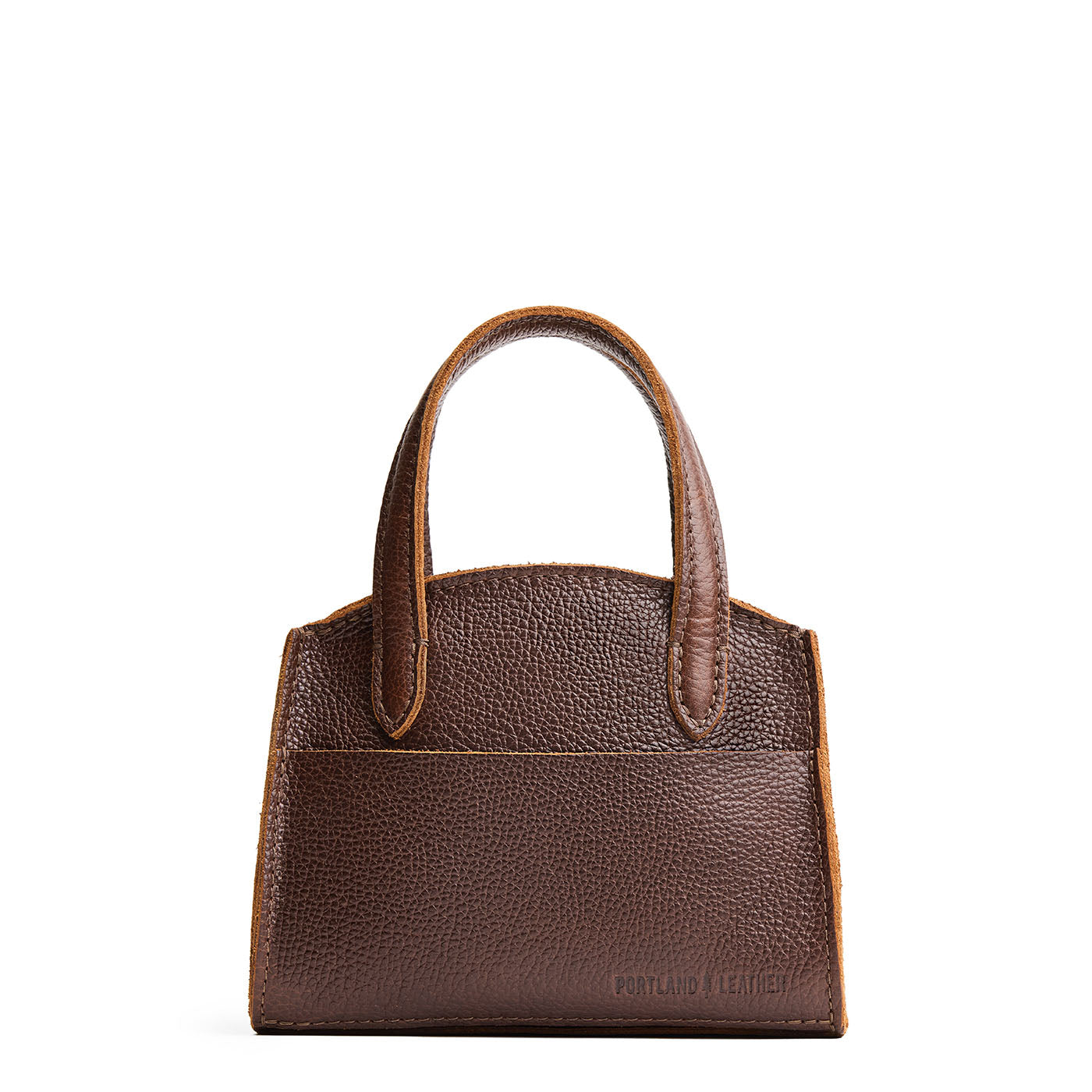Coldbrew*Mini | Leather tote bag with handles, adjustable crossbody strap, zipper top, and a back pocket