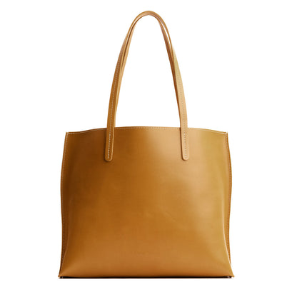 Mango*Large | Leather tote bag with interior snap key loop