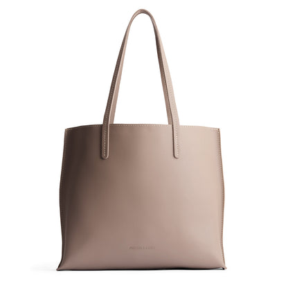 Stone*Large | Leather tote bag with interior snap key loop