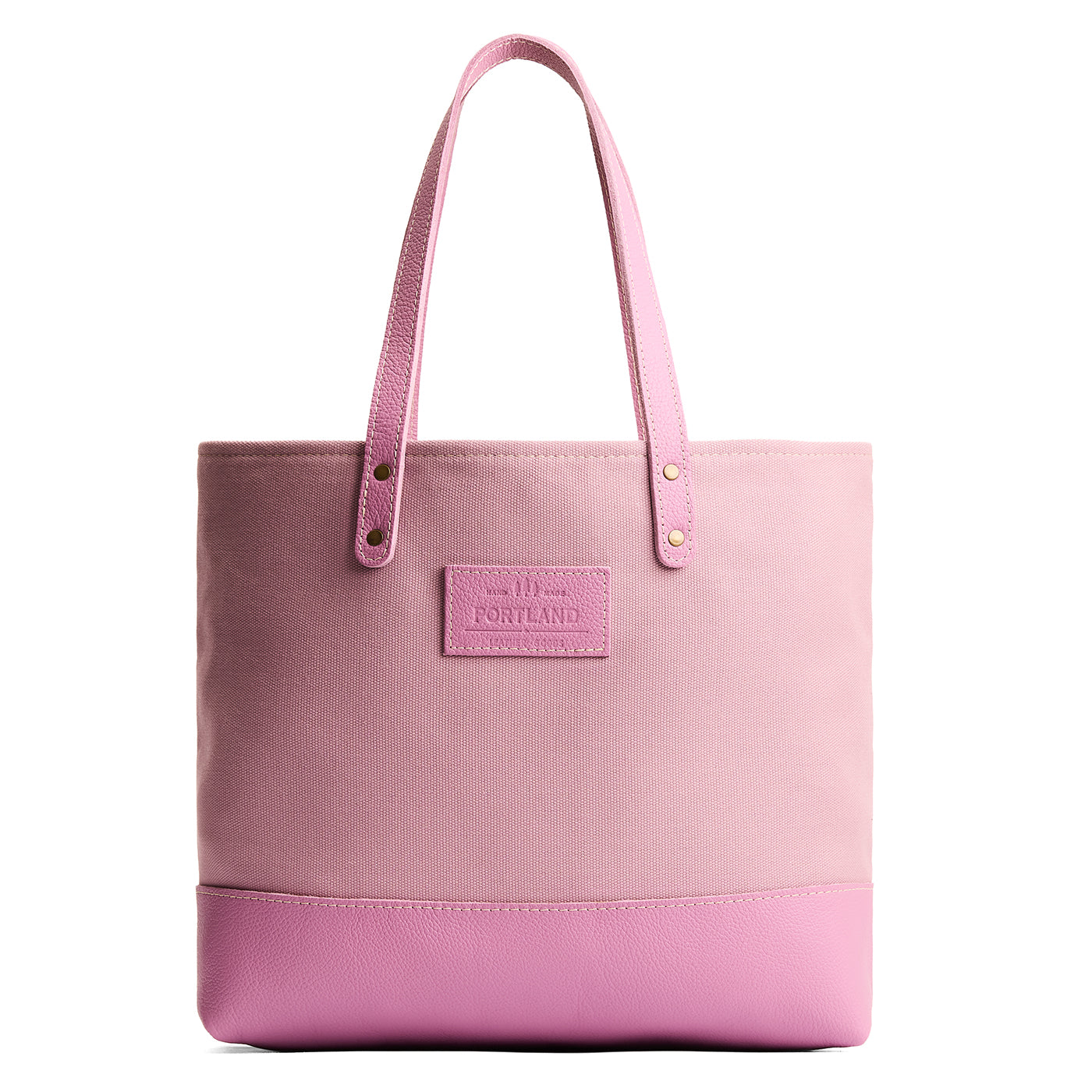Pixie Dust | Canvas tote with leather base and handles