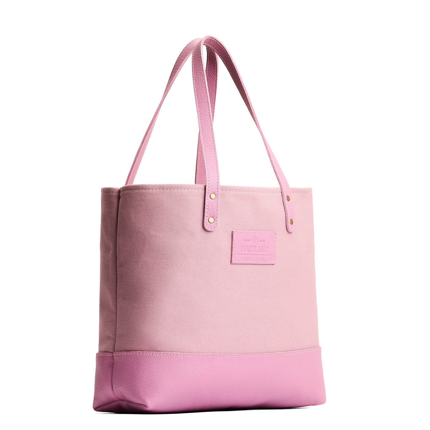 Pixie Dust | Canvas tote with leather base and handles