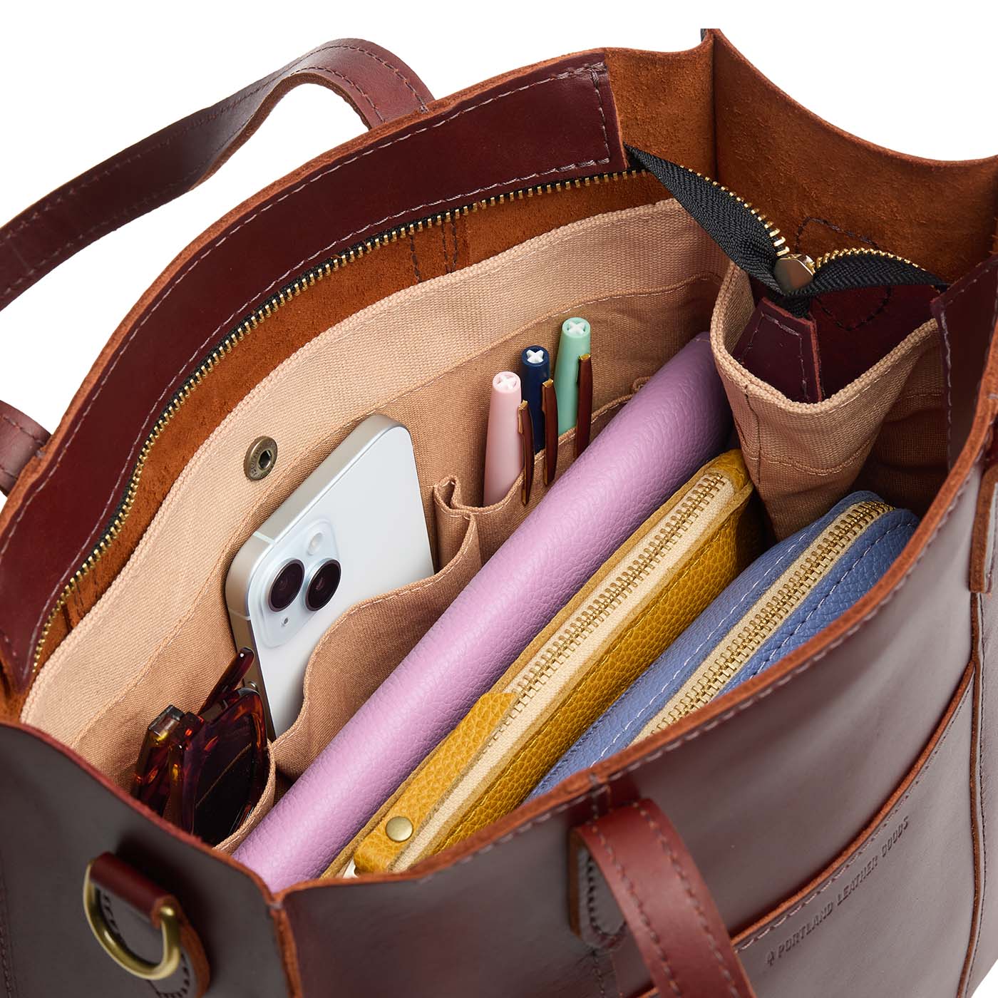 ANY*Classic*Large | Large Canvas Organizer inside a North South Large Lola Crossbody