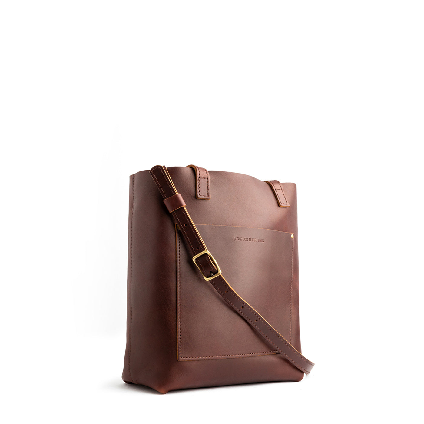 Cognac*Classic | Medium Tote with dual shoulder straps and crossbody strap
