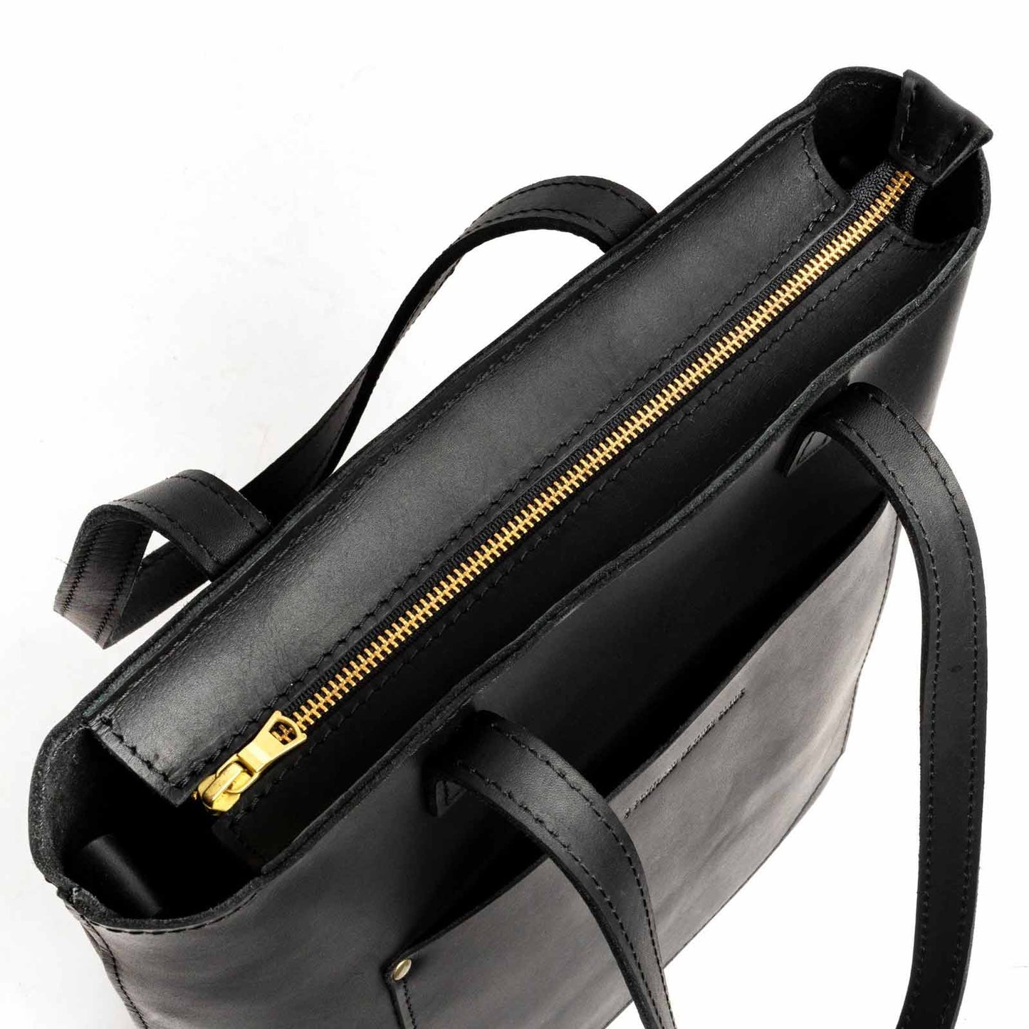 Black*Zipper | Medium Tote with dual shoulder straps and crossbody strap
