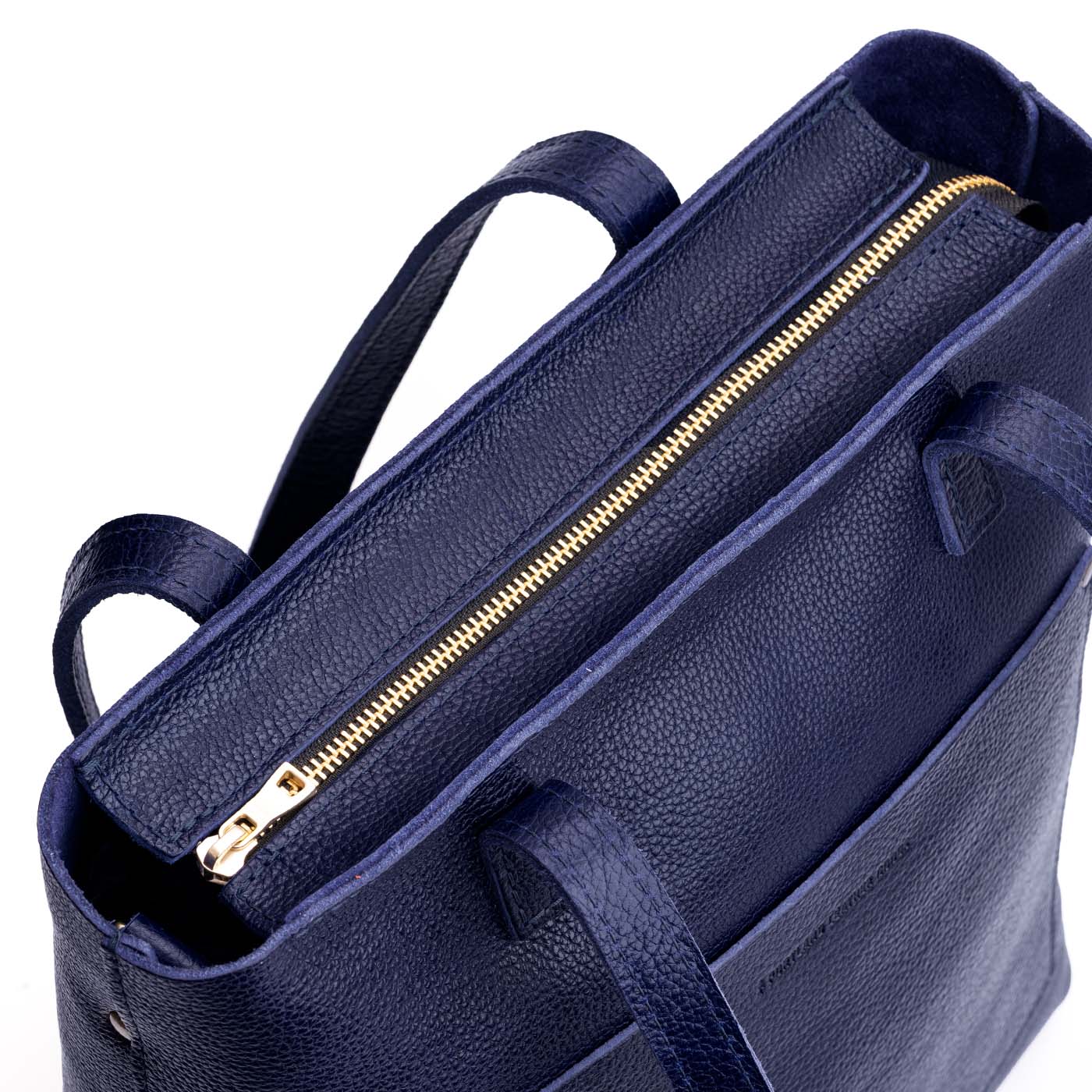 Cobalt*Zipper | Medium Tote with dual shoulder straps and crossbody strap