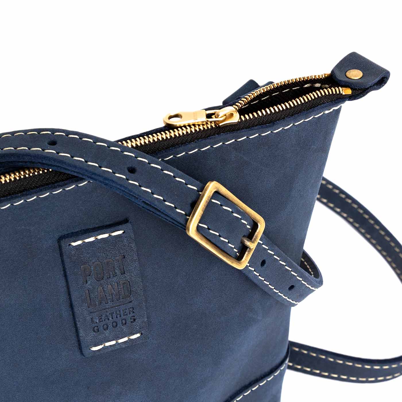 Deep Water | Small rectangular crossbody purse with top zipper and interior pocket