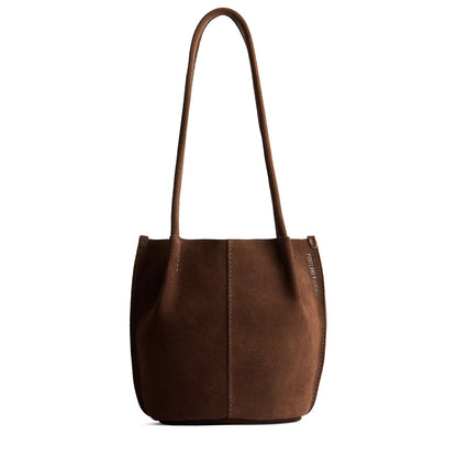 Stagecoach*Small | Petite bucket shaped tote bag with matching leather handles