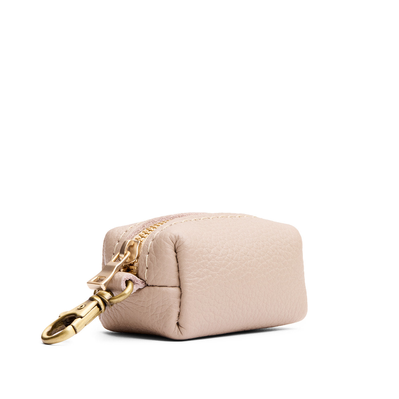 Oatmilk | Leather small keychain pouch