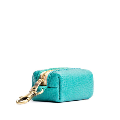 Seafoam | Leather small keychain pouch