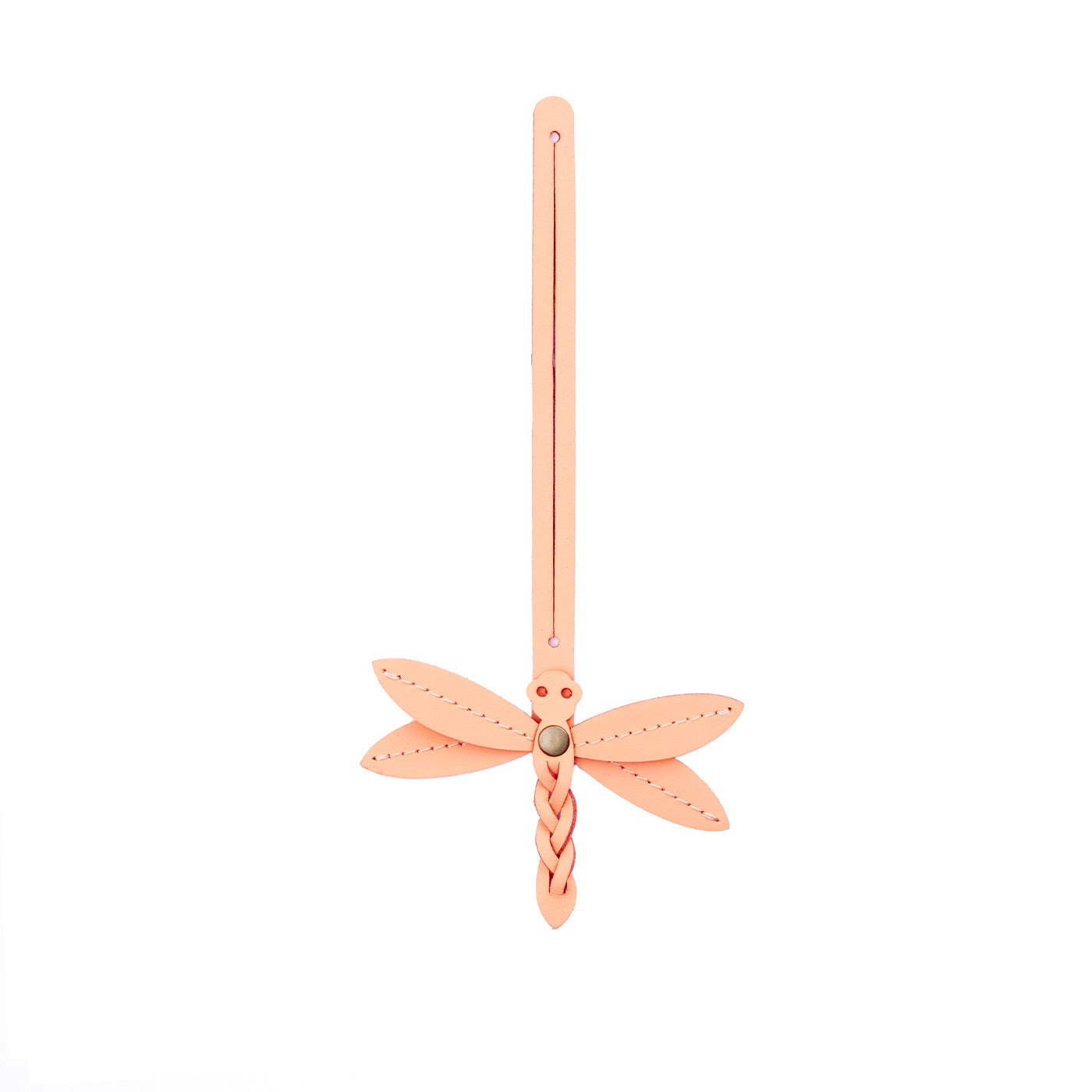 Mamey | Dragonfly shaped leather charm tassel