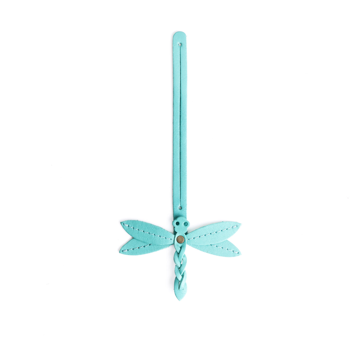 Optical | Dragonfly shaped leather charm tassel