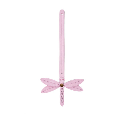 Pinkaboo | Dragonfly shaped leather charm tassel