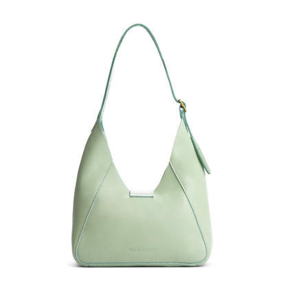 Pistachio | Structured hobo shoulder bag with adjustable strap and magnetic closure