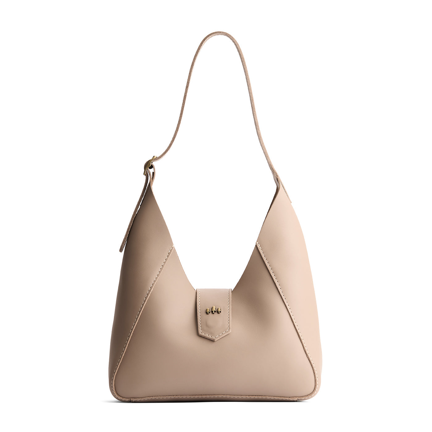 Stone | Structured hobo shoulder bag with adjustable strap and magnetic closure