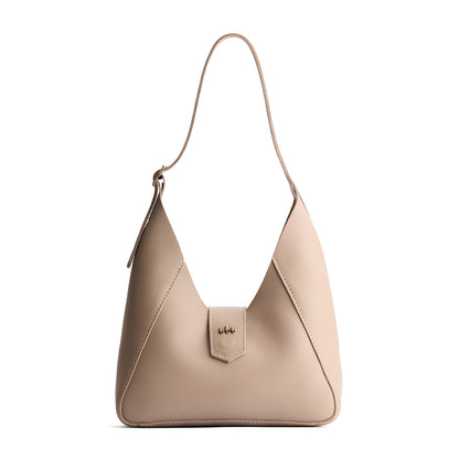 Stone | Structured hobo shoulder bag with adjustable strap and magnetic closure