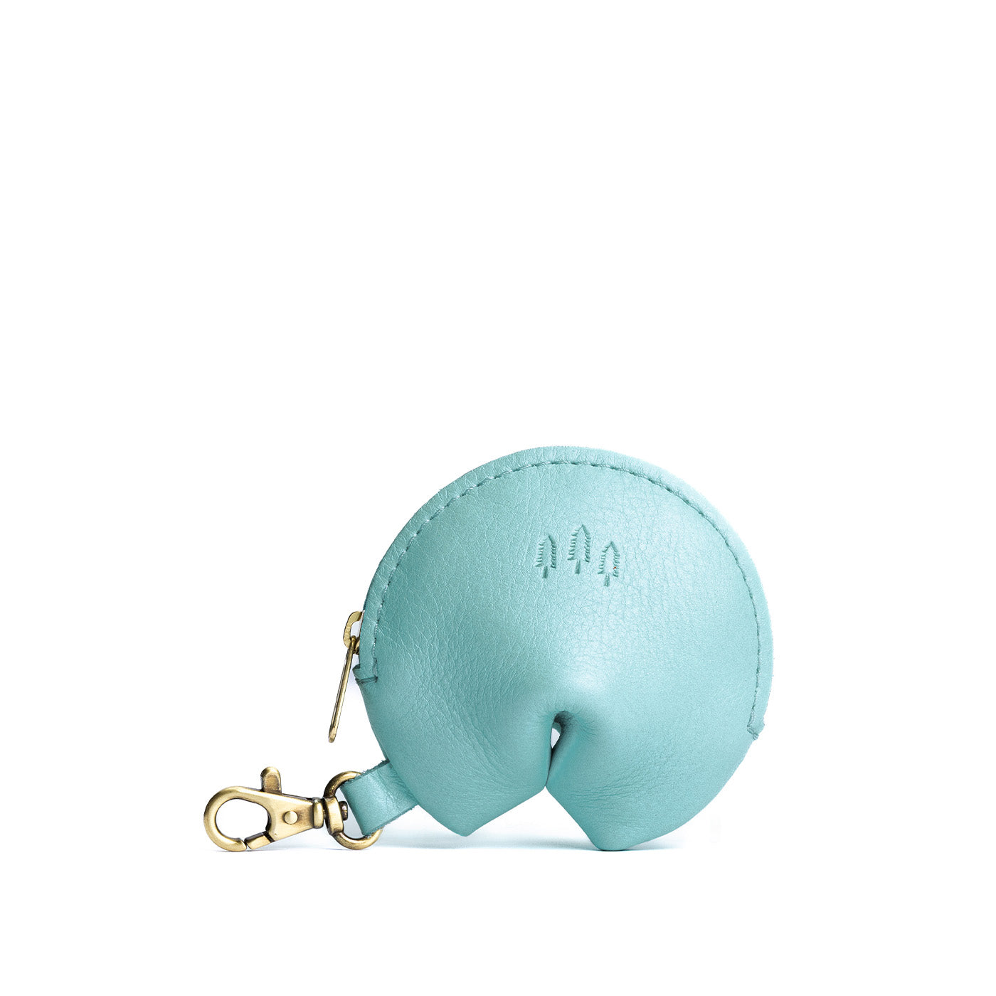 Cabo | Leather fortune cookie shaped keychain pouch