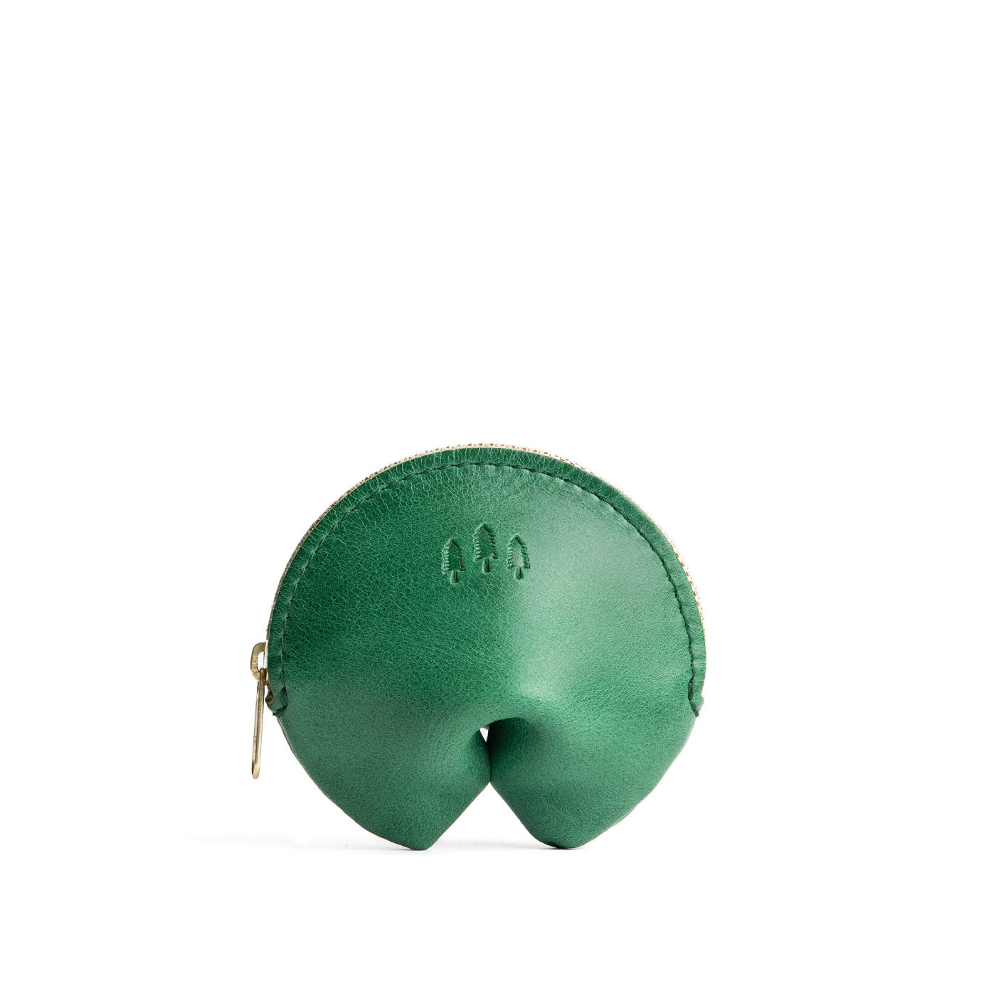 Cowboy Mint | Leather fortune cookie shaped pouch