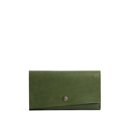 Pine | Leather wallet with snap closure