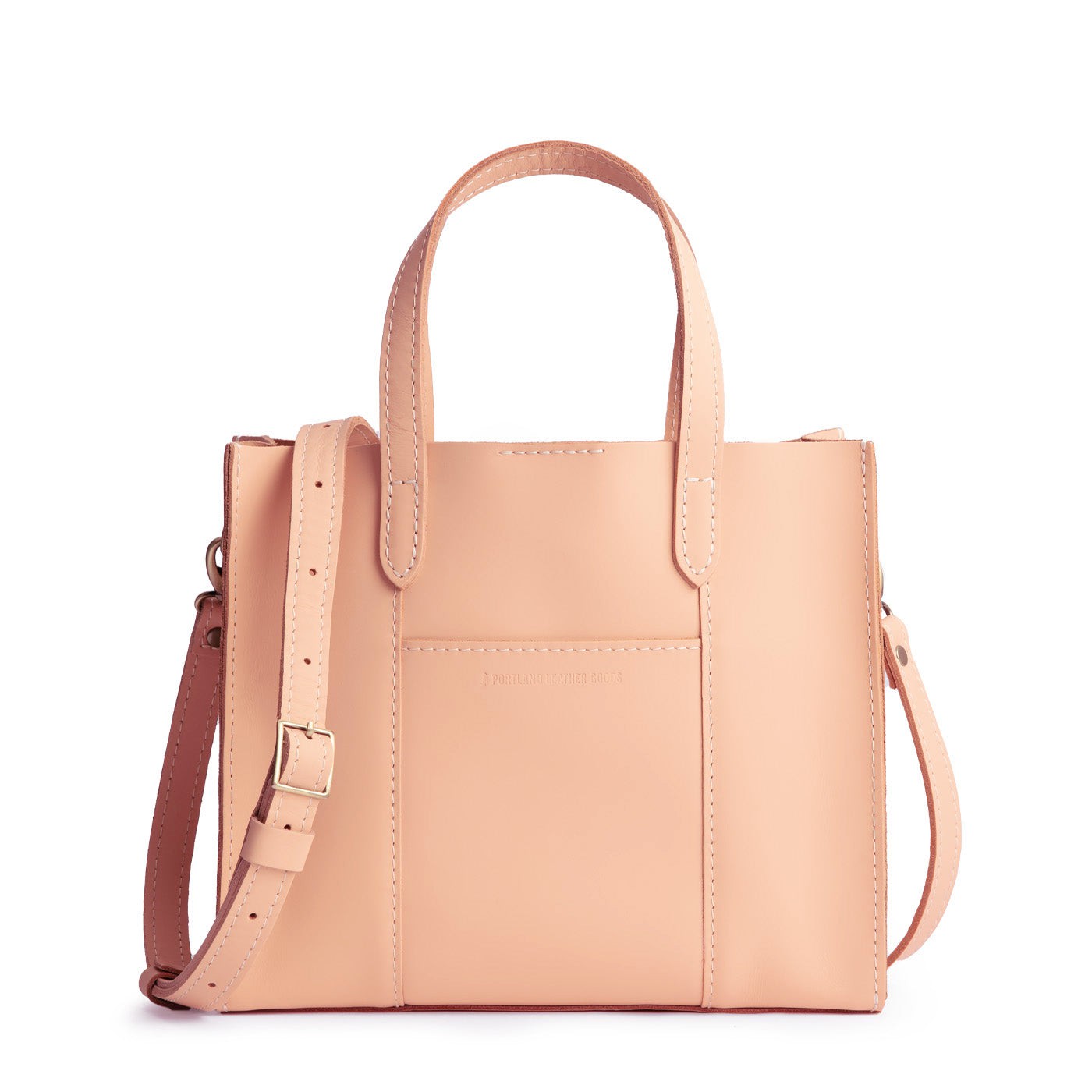 Mamey | Structured mid-size tote bag with overlapping panels and crossbody strap