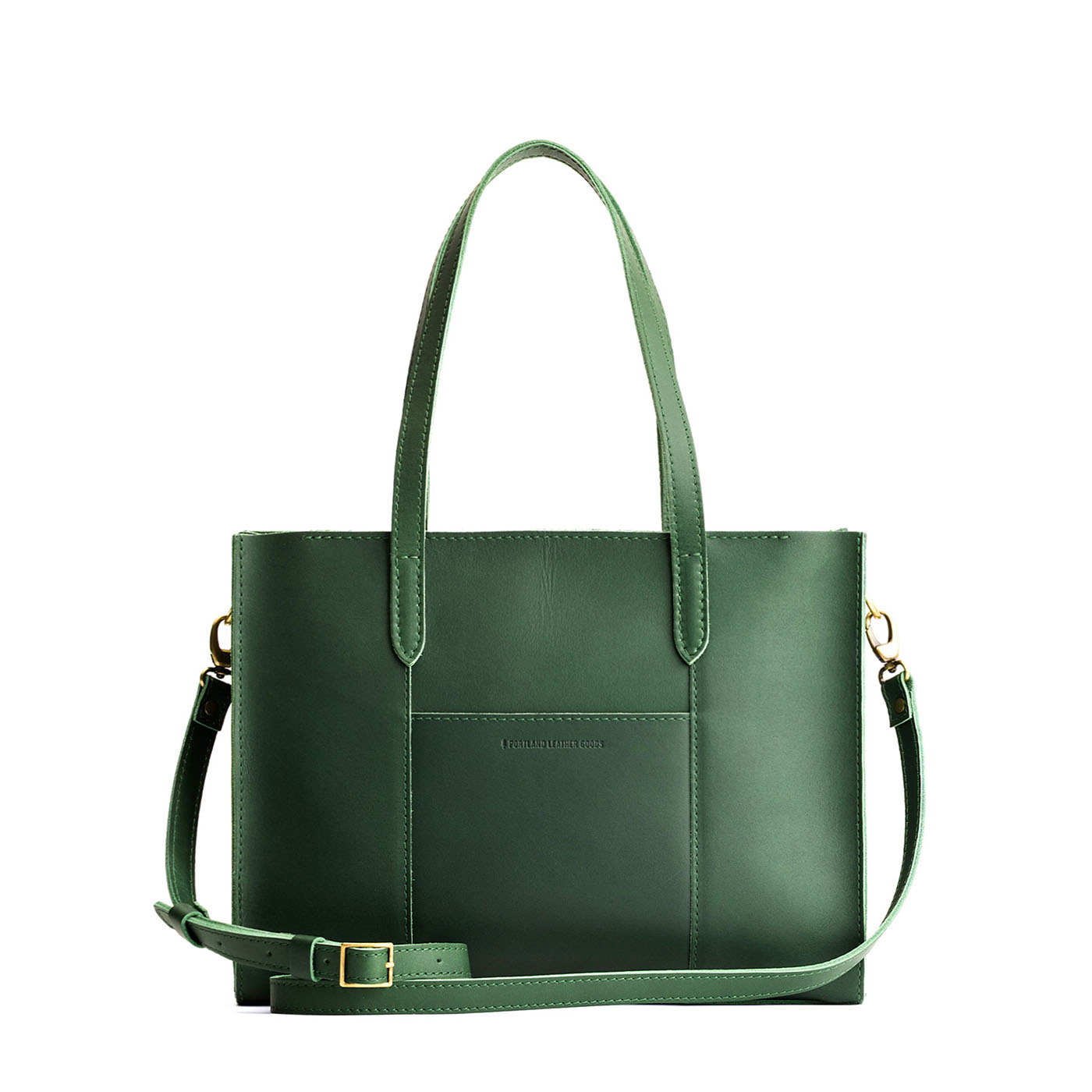Aruba*East/West | Structured wide tote bag with overlapping panels and crossbody strap