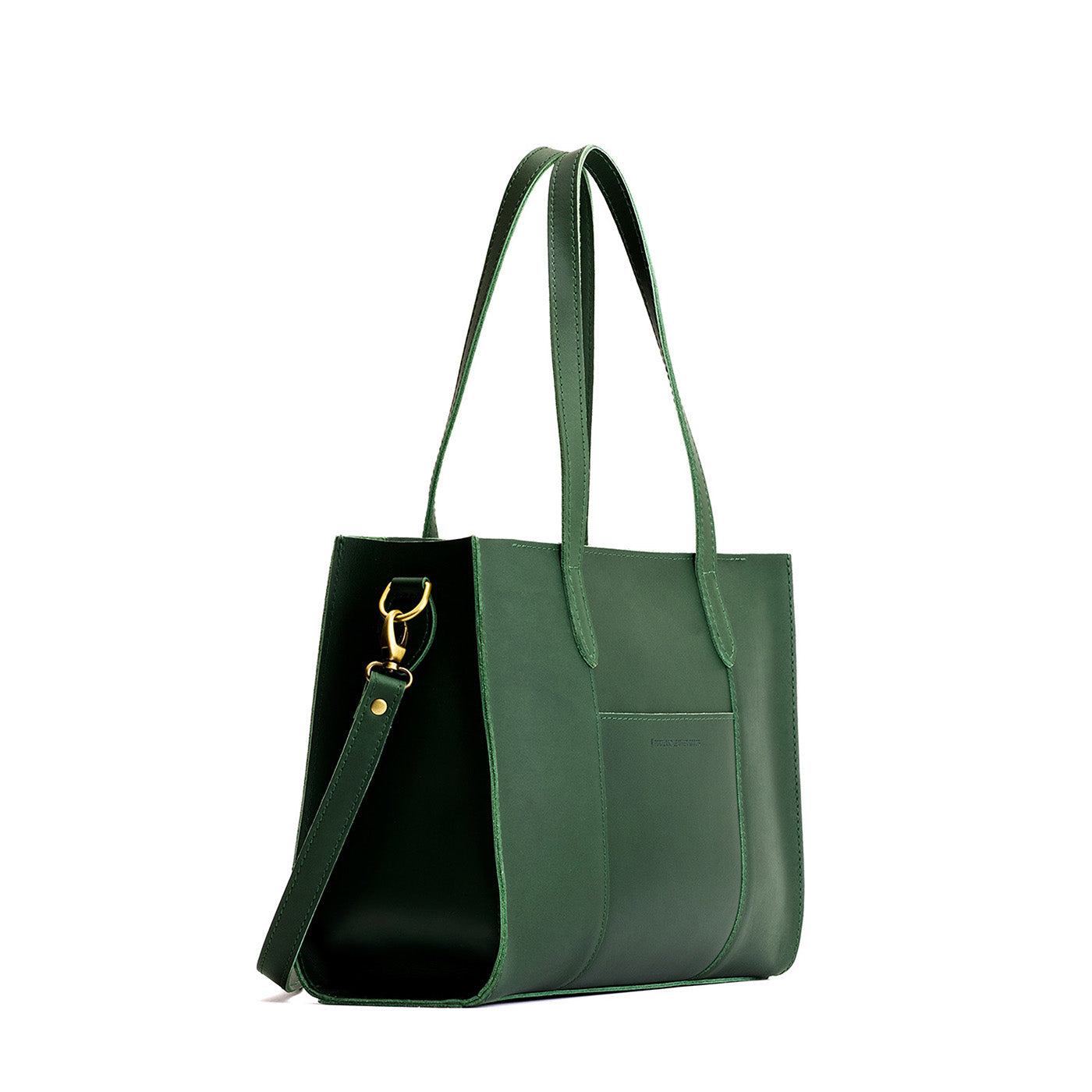 Aruba*East/West | Structured wide tote bag with overlapping panels and crossbody strap