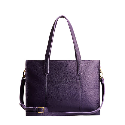 Empire*East/West | Structured wide tote bag with overlapping panels and crossbody strap
