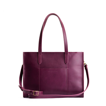 Lollipop*East/West | Structured wide tote bag with overlapping panels and crossbody strap