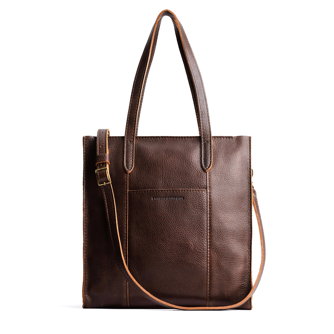 Coldbrew*North/South | Structured large tote bag with overlapping panels and crossbody strap