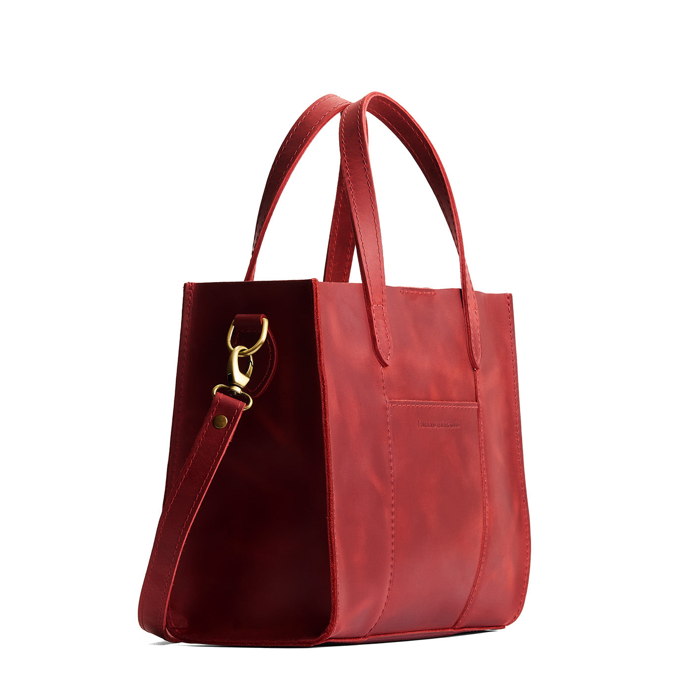 Phoenix | Structured mid-size tote bag with overlapping panels and crossbody strap