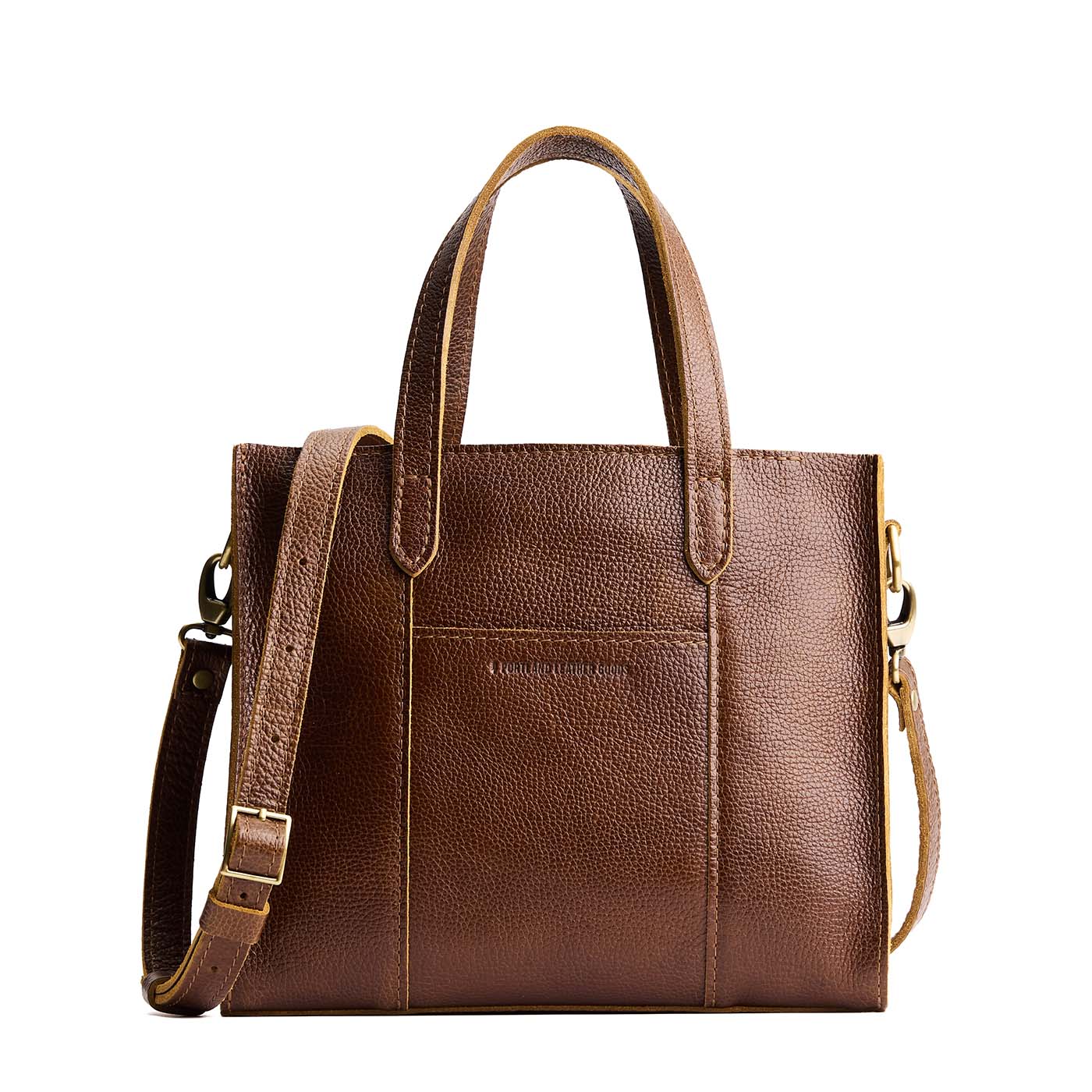 Asheville*Zipper | Structured mid-size tote bag with overlapping panels and crossbody strap