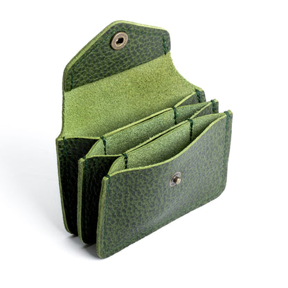Avocado*Plus | Small leather wallet with snap closure
