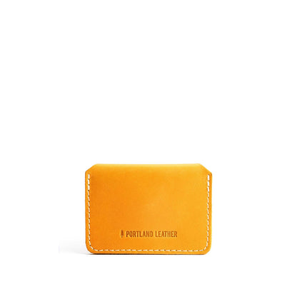 Sunflower | Small leather wallet with snap closure