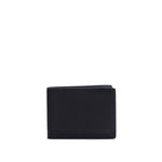Nero | Leather bifold wallet with six geometric card slots