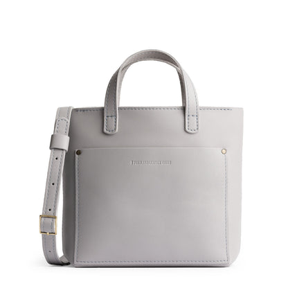 Formal Grey*Zipper | Crossbody tote bag with zipper closure and front pocket