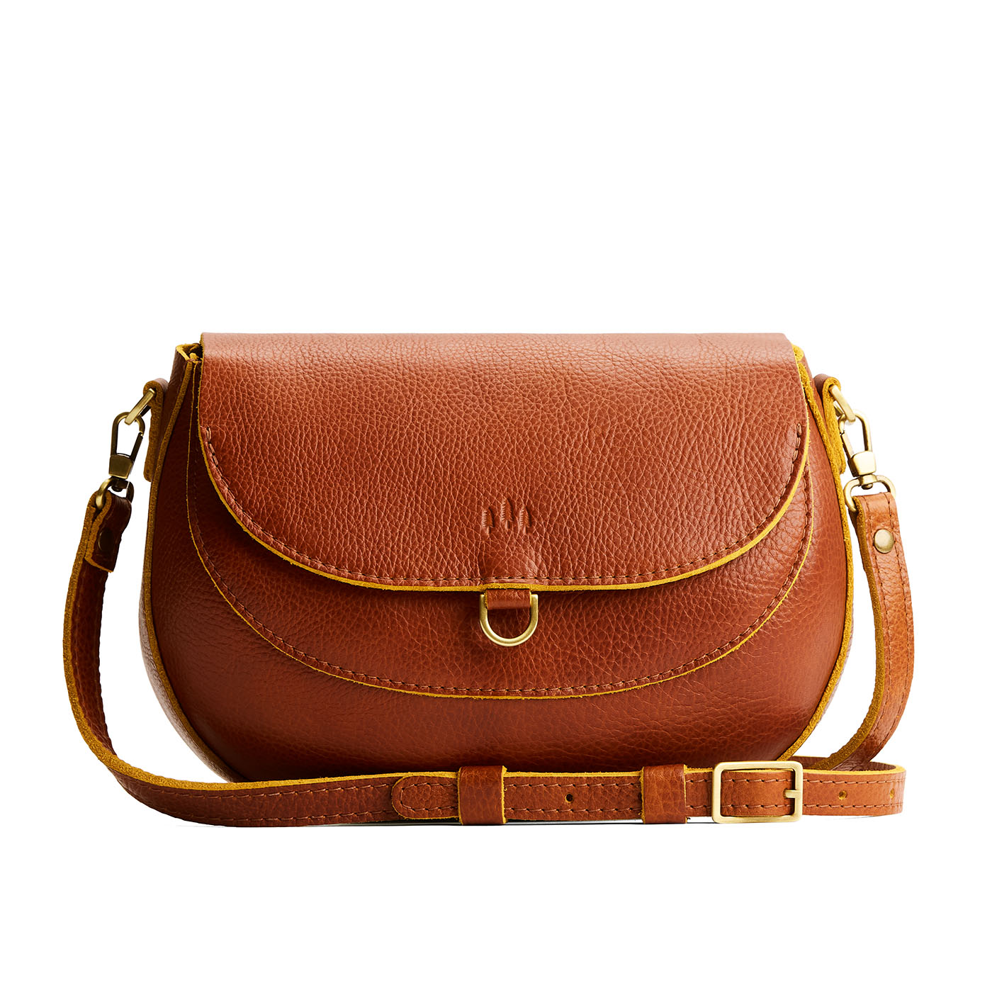 Sienna*Large | Leather Crossbody with a flap and magnetic closure