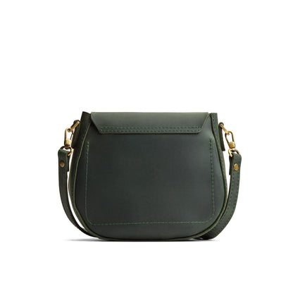 Evergreen*Small | Petite leather Crossbody with a flap and magnetic closure