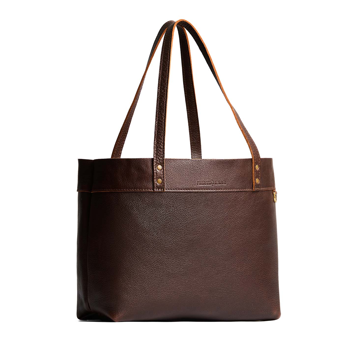 Coldbrew*Large*Classic | Leather tote bag with riveted straps and exterior key loop