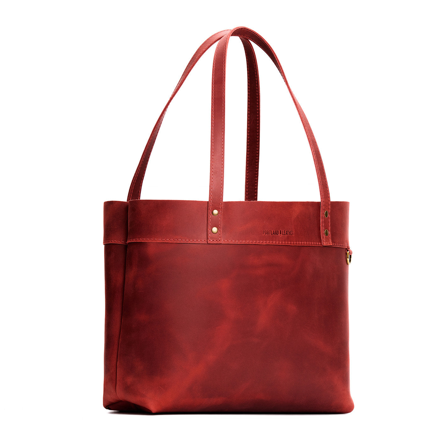 Phoenix*Large*Classic | Leather tote bag with riveted straps and exterior key loop