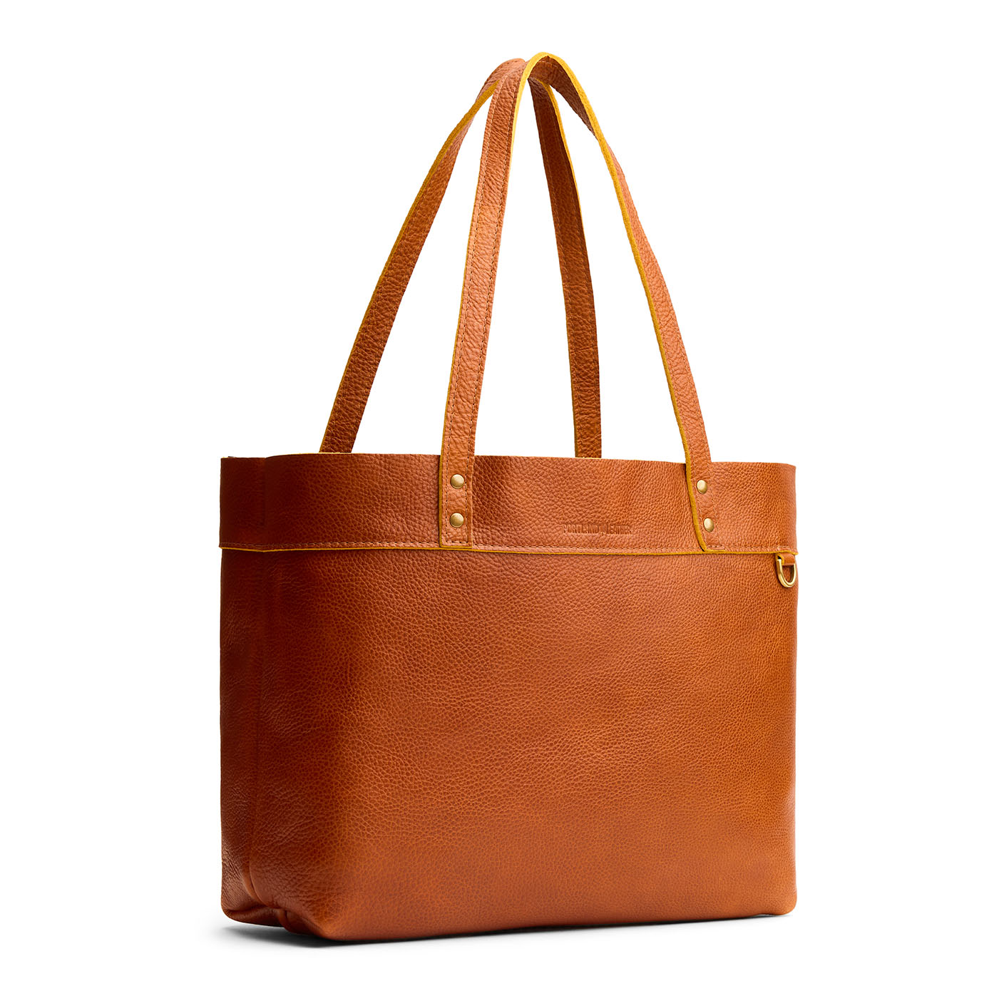 Sienna*Large*Classic | Leather tote bag with riveted straps and exterior key loop