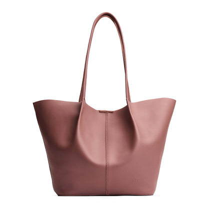 Sunkissed*Oversized | Extra wide bucket shaped tote bag with matching leather handles