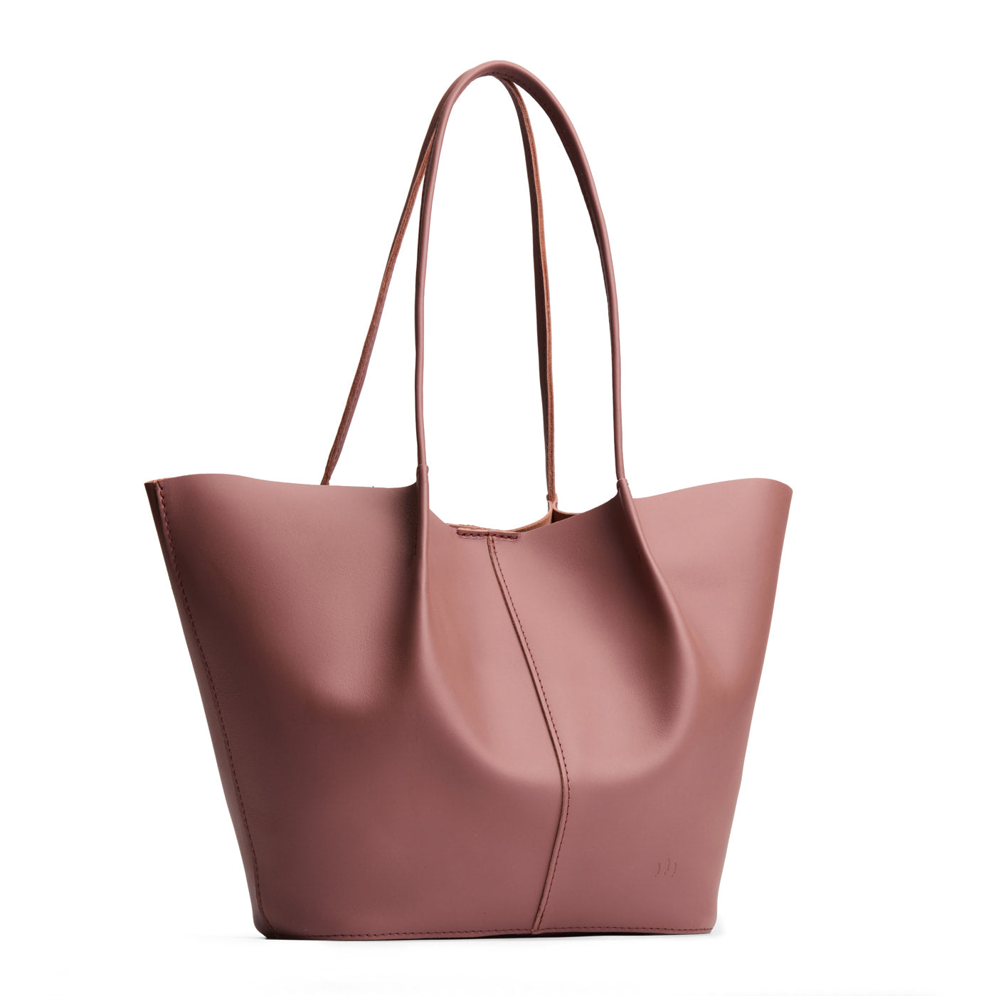 Sunkissed*Oversized | Extra wide bucket shaped tote bag with matching leather handles